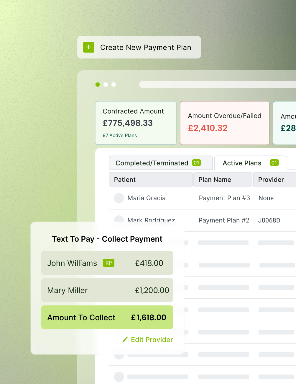 Payment Plans & Text to Pay