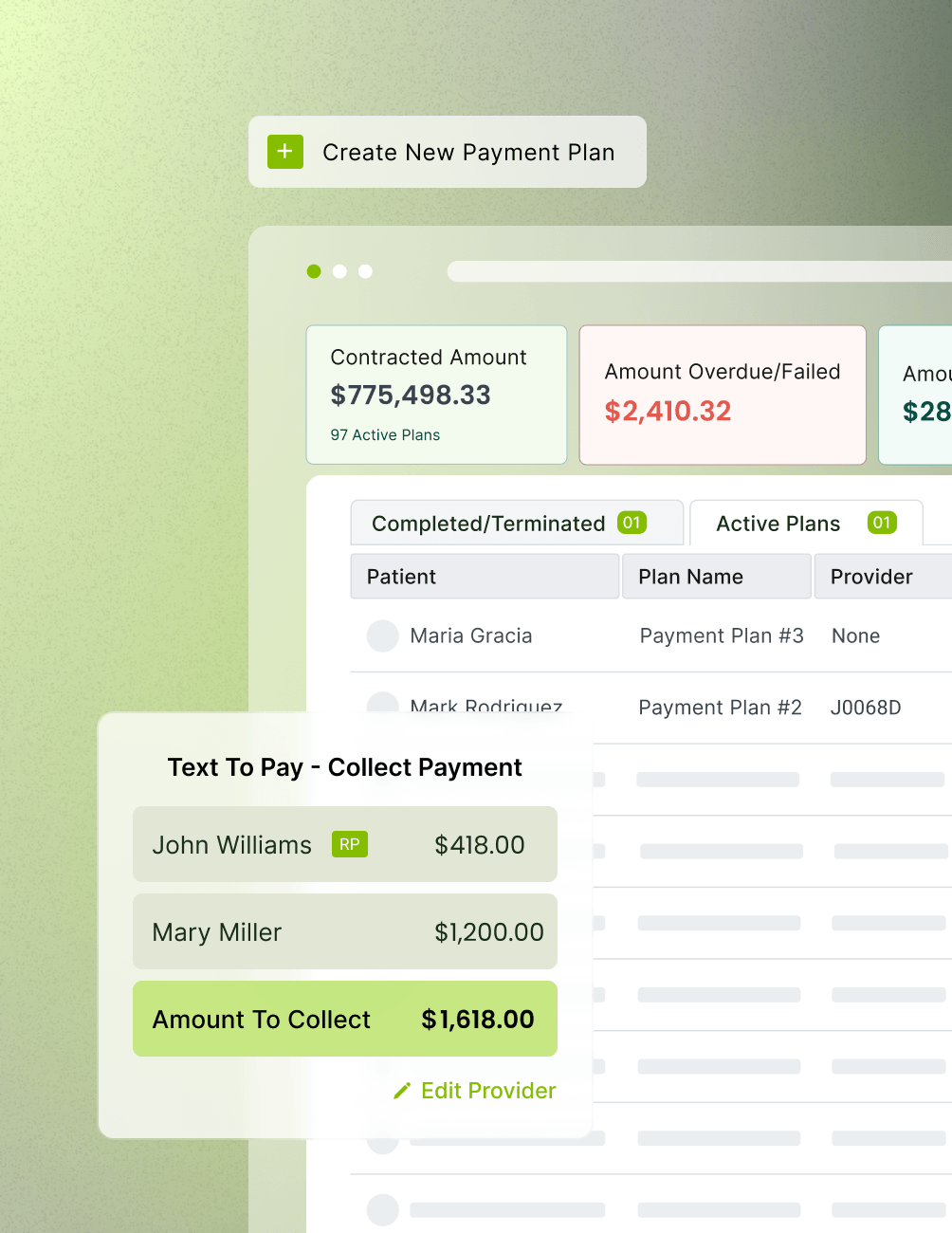 Payment Plans & Text to Pay